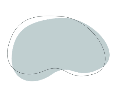 Sleep mask or eye mask in soft blue-gray color against white background.