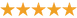 Five orange stars arranged horizontally representing a five-star quality rating for Delray Orthodontics.